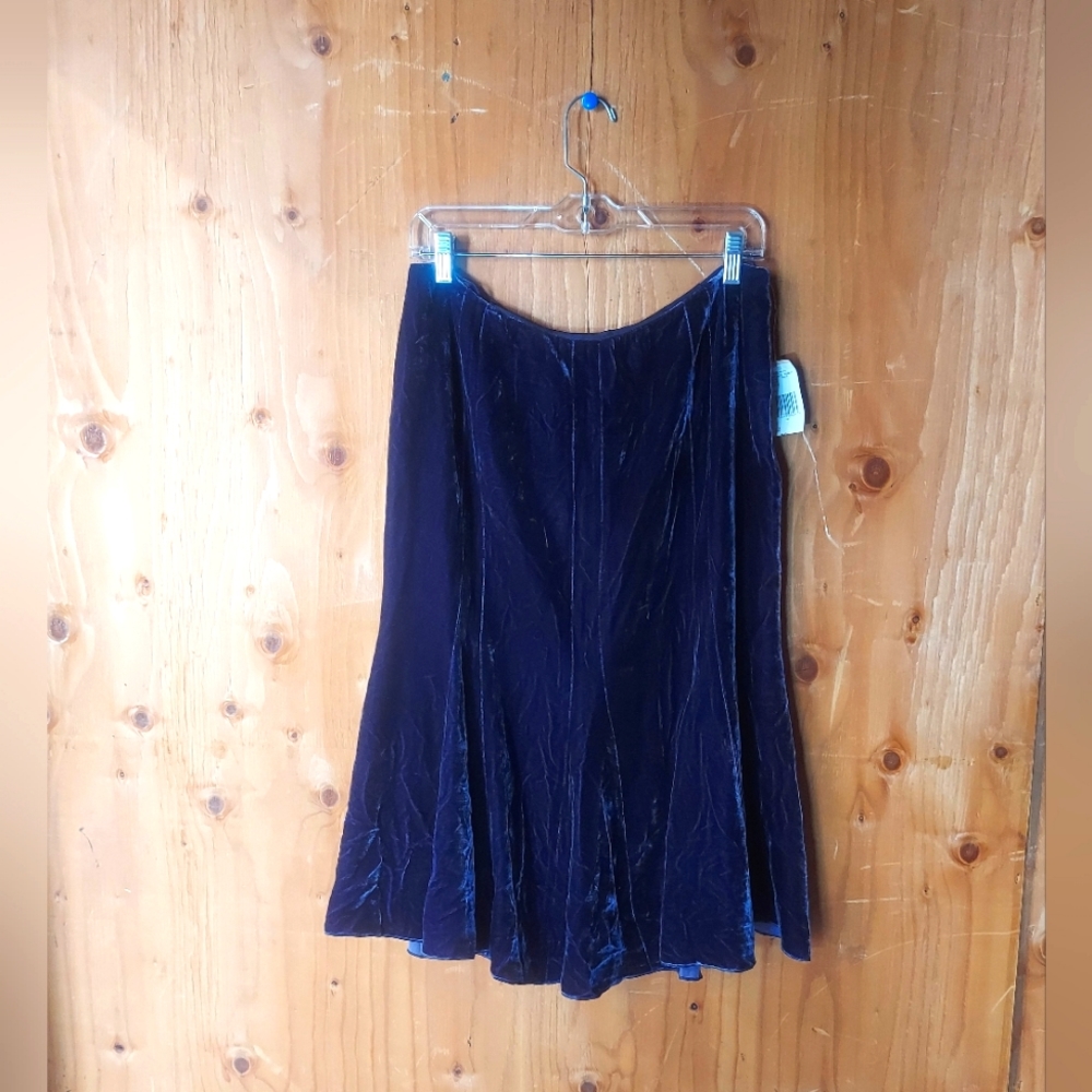 Nine West Vintage Purple Velvet Skirt